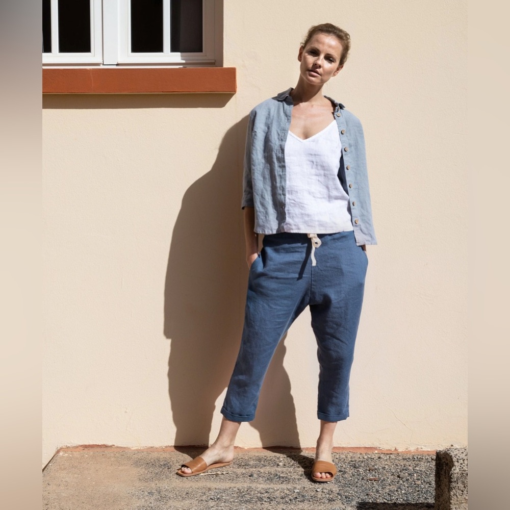 notPERFECTLINEN Loose Linen Athens Pants